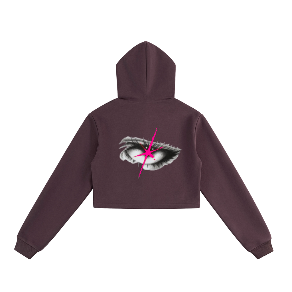 Essential Cropped Zip-Up Hoodie